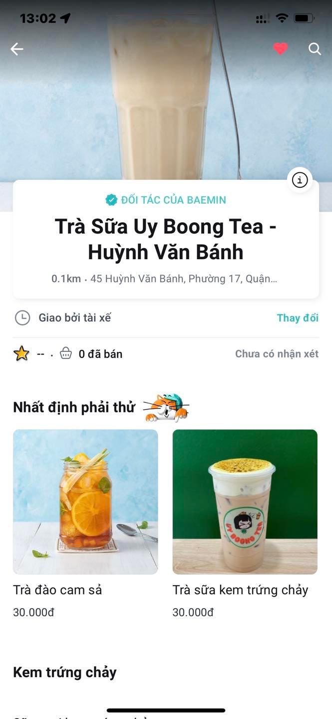 UyBoong Tea - Uy Boong Tea đã có mặt trên #baemin #baeminvietnam # ...