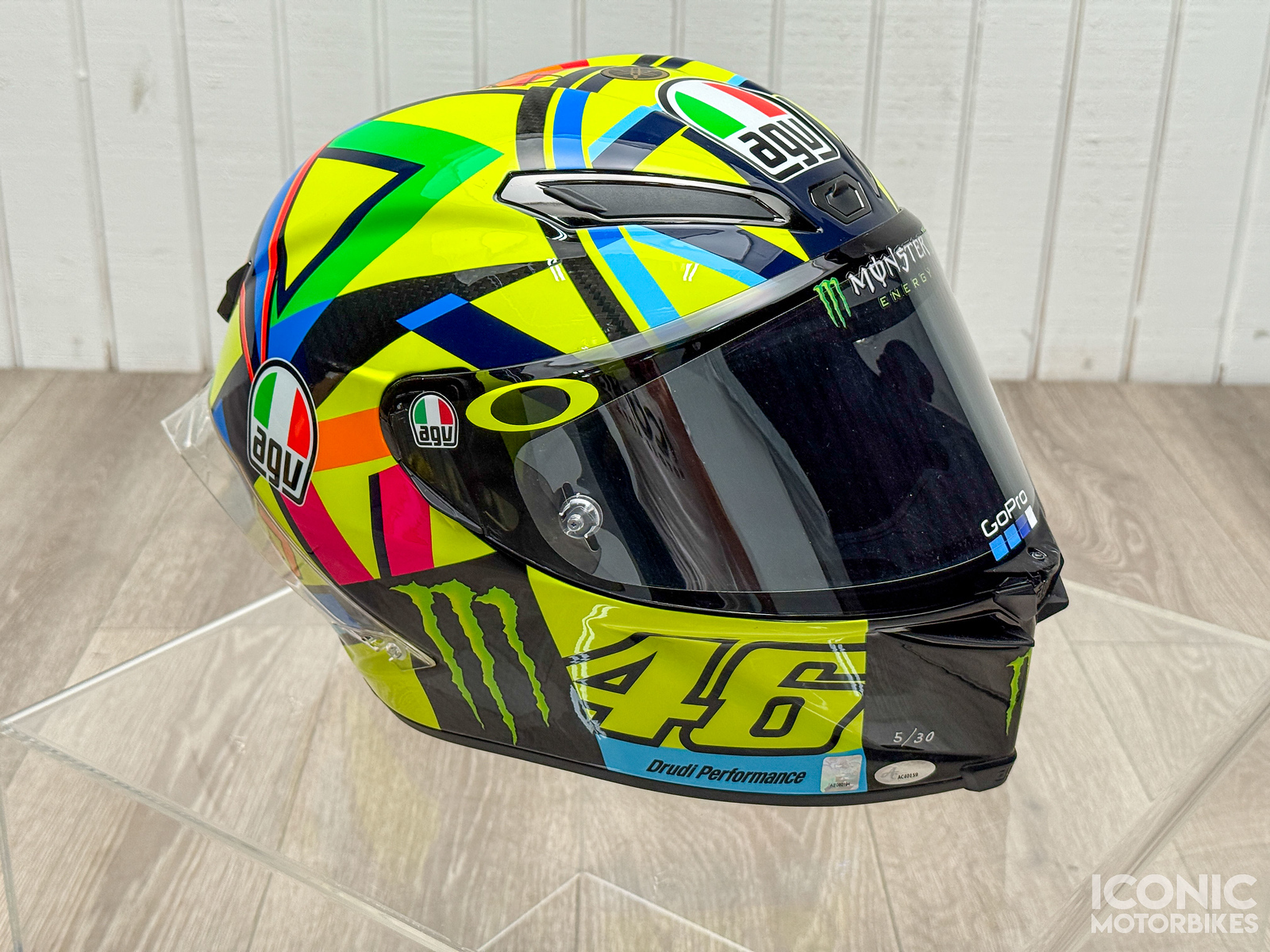 Stickers Valentino Rossi "Grazie Vale" VR46 Et Autographe - Lot De 5, Neuf