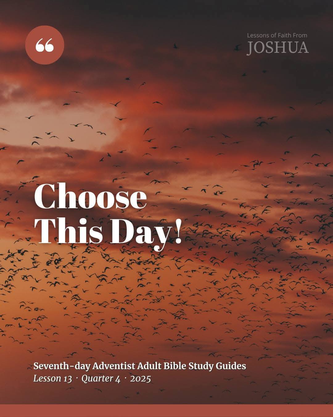 Sabbath School Lesson Discussion-This Quarter | 𝕃𝕖𝕤𝕤𝕠𝕟 13: ℂ𝕙𝕠𝕠𝕤𝕖 𝕋𝕙𝕚𝕤 ...