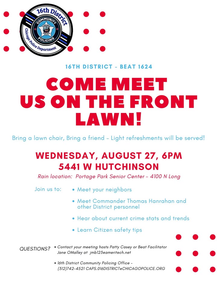 TONIGHT!... - 16th District Chicago Police Department | Facebook