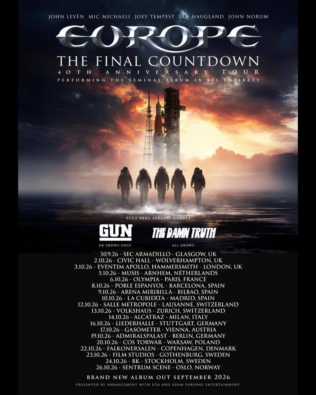 Friends, We will be back in Japan in January 2027 for three shows