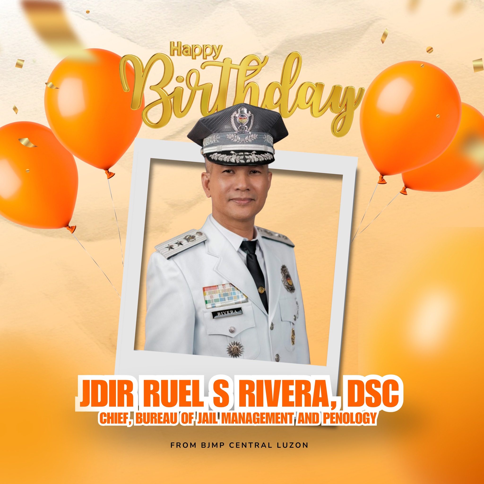 BJMP Region 3 - Happy Birthday, JDIR RUEL S RIVERA, Sir!... | Facebook