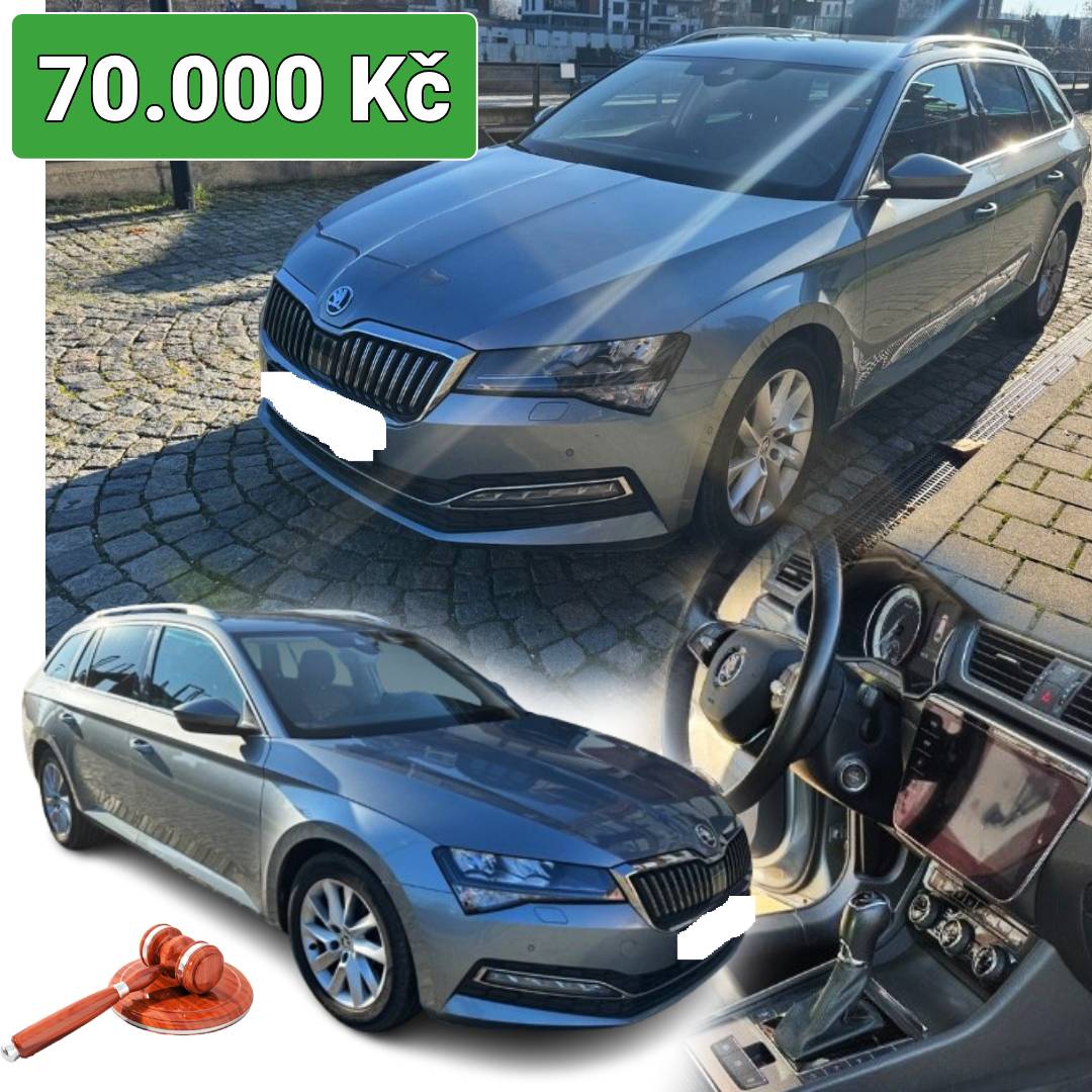 Dražby - Škoda Superb Combi - 70.000 Kč ️ https://www.extrh.cz/do-22-12 ...