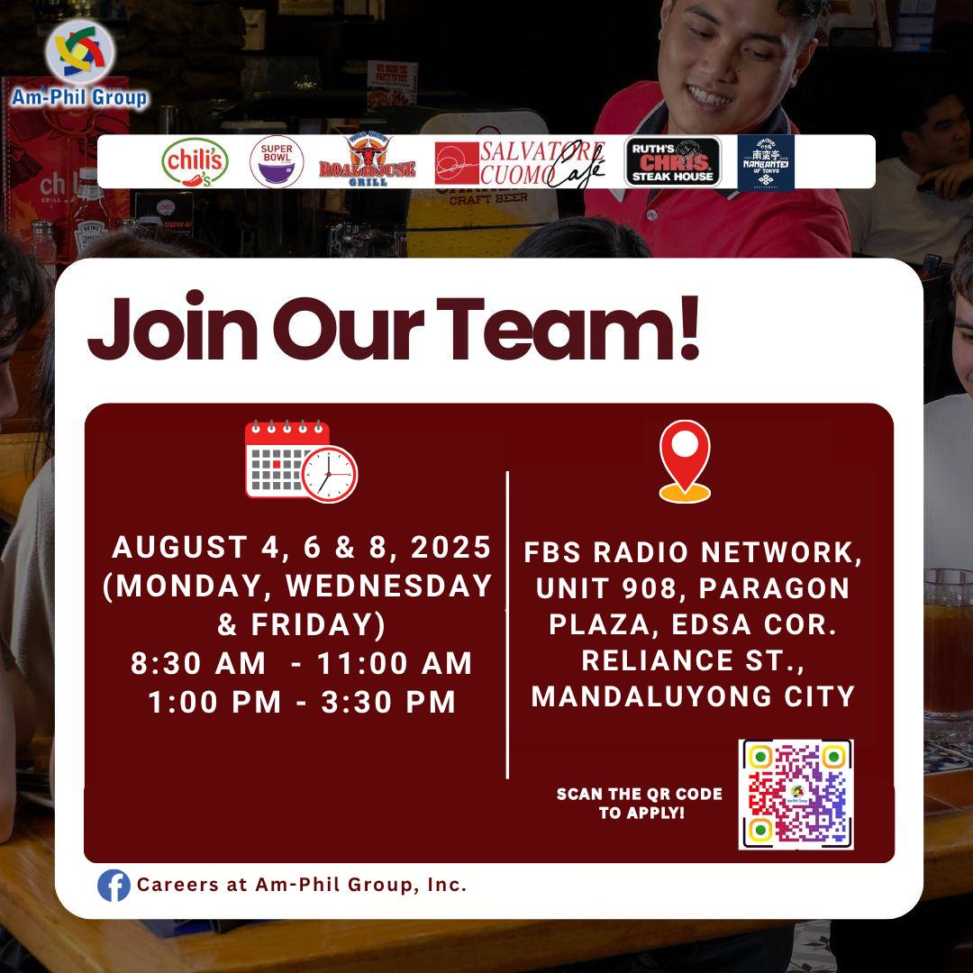 Didn’t Catch Our Last... - Careers at Am-Phil Group Inc. | Facebook