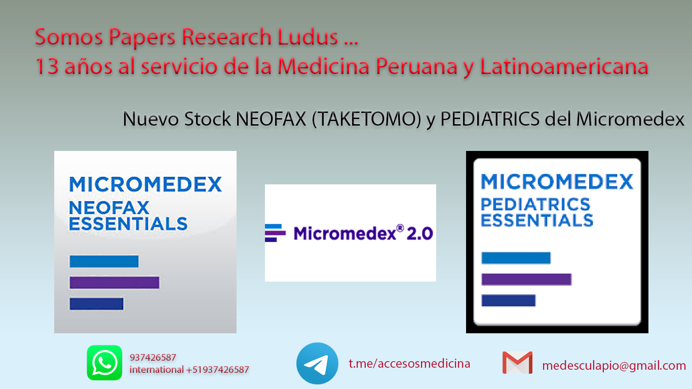 Papers Research - Nuevo Stock.........Neofax Taketomo y...