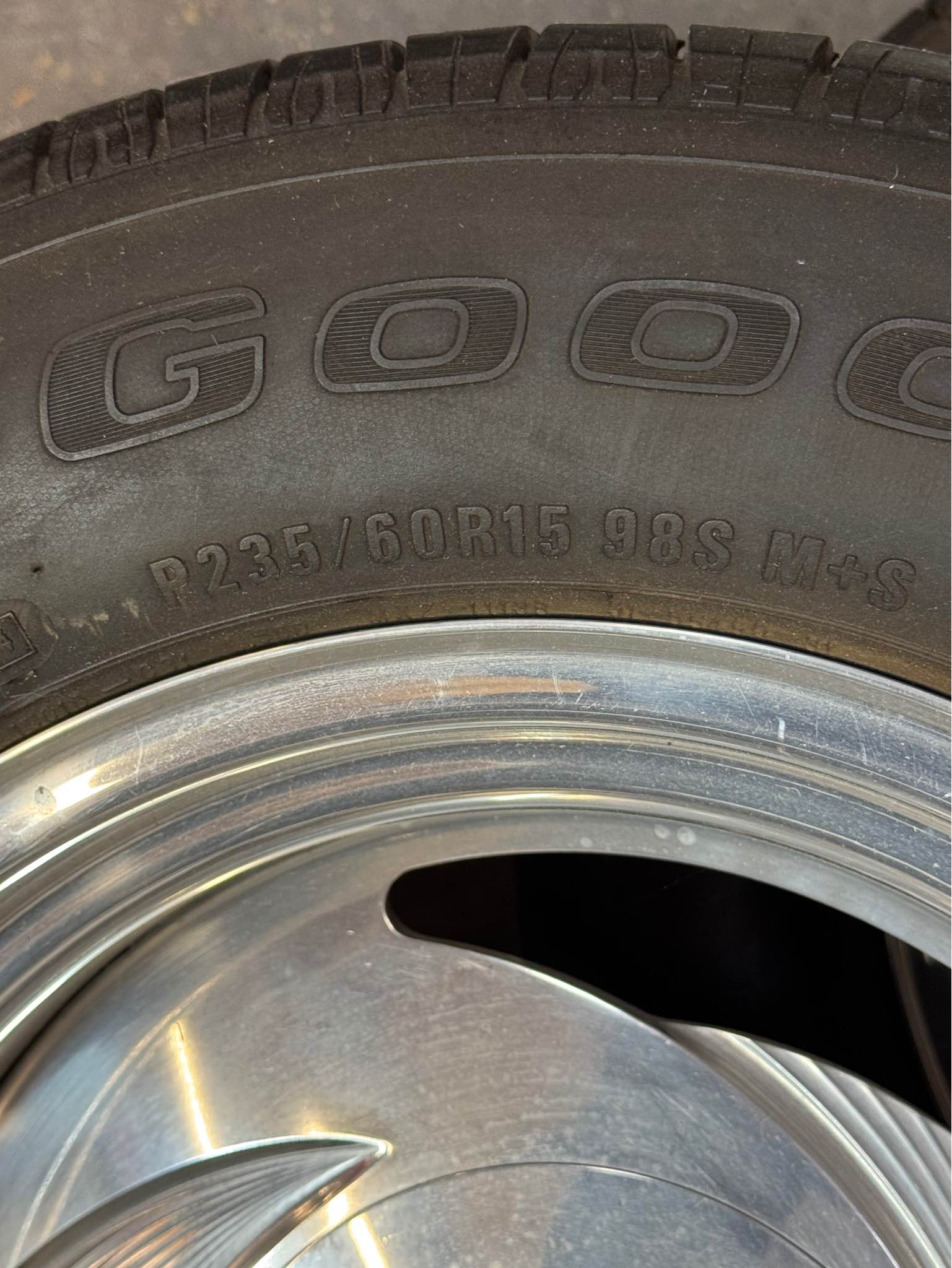Polished Aluminum Progressive Rims and Tires Staggered - Car Wheels ...