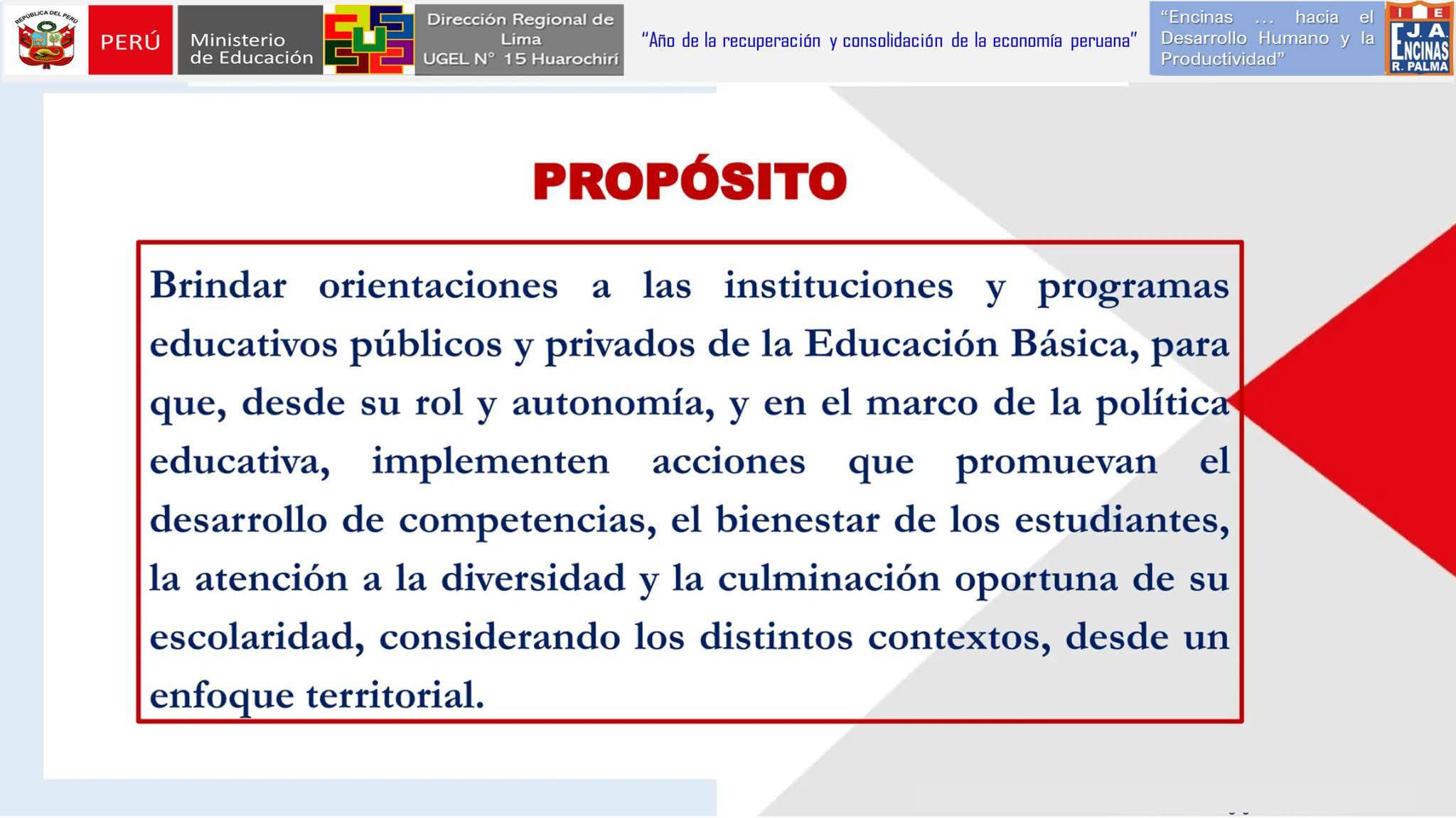 I.E Ricardo Bentín - Matucana