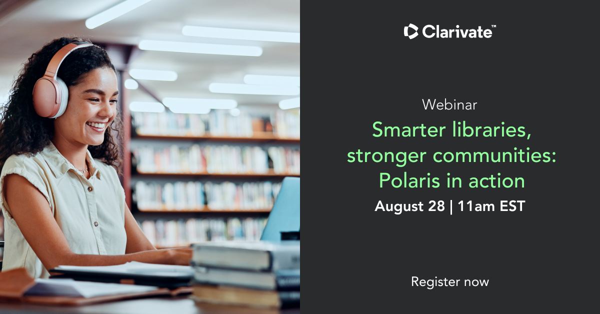 Clarivate - Public libraries are leading change – adapting, innovating ...