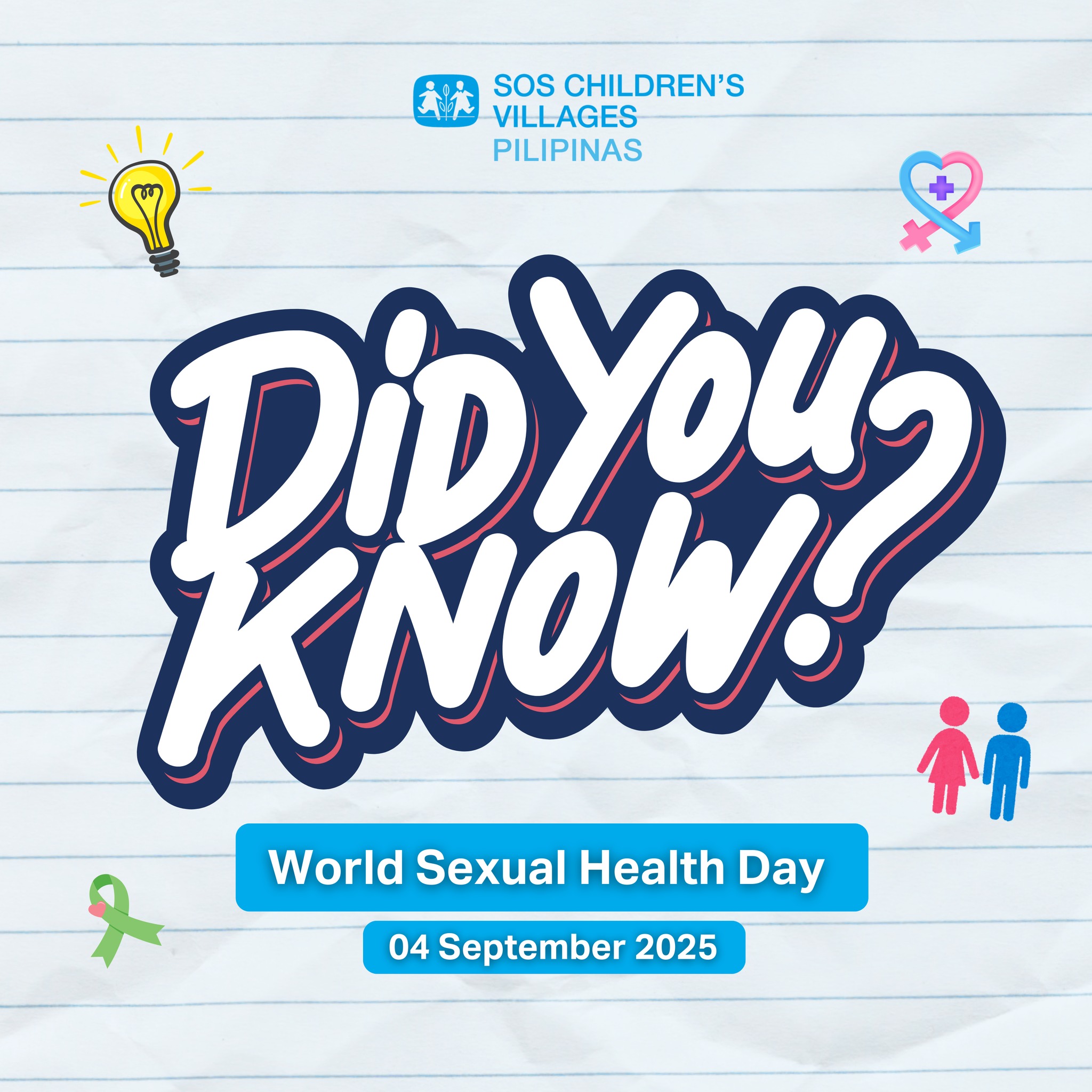 SOS - DID YOU KNOW One in 7 young people worldwide lack access to ...
