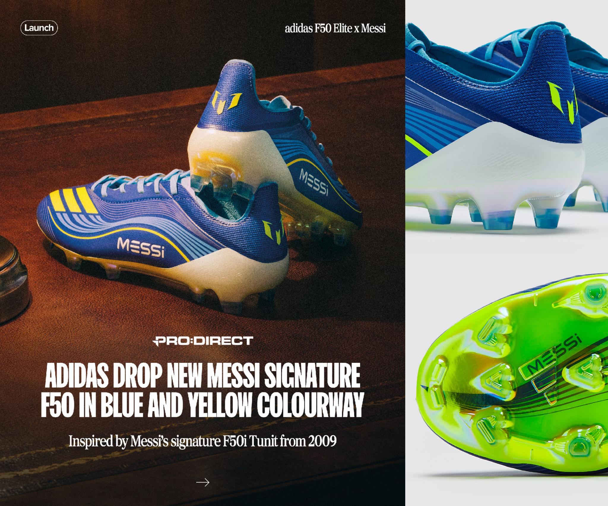 Kith x Messi x adidas F50 Adiframe Boots Kith, Lionel Messi and