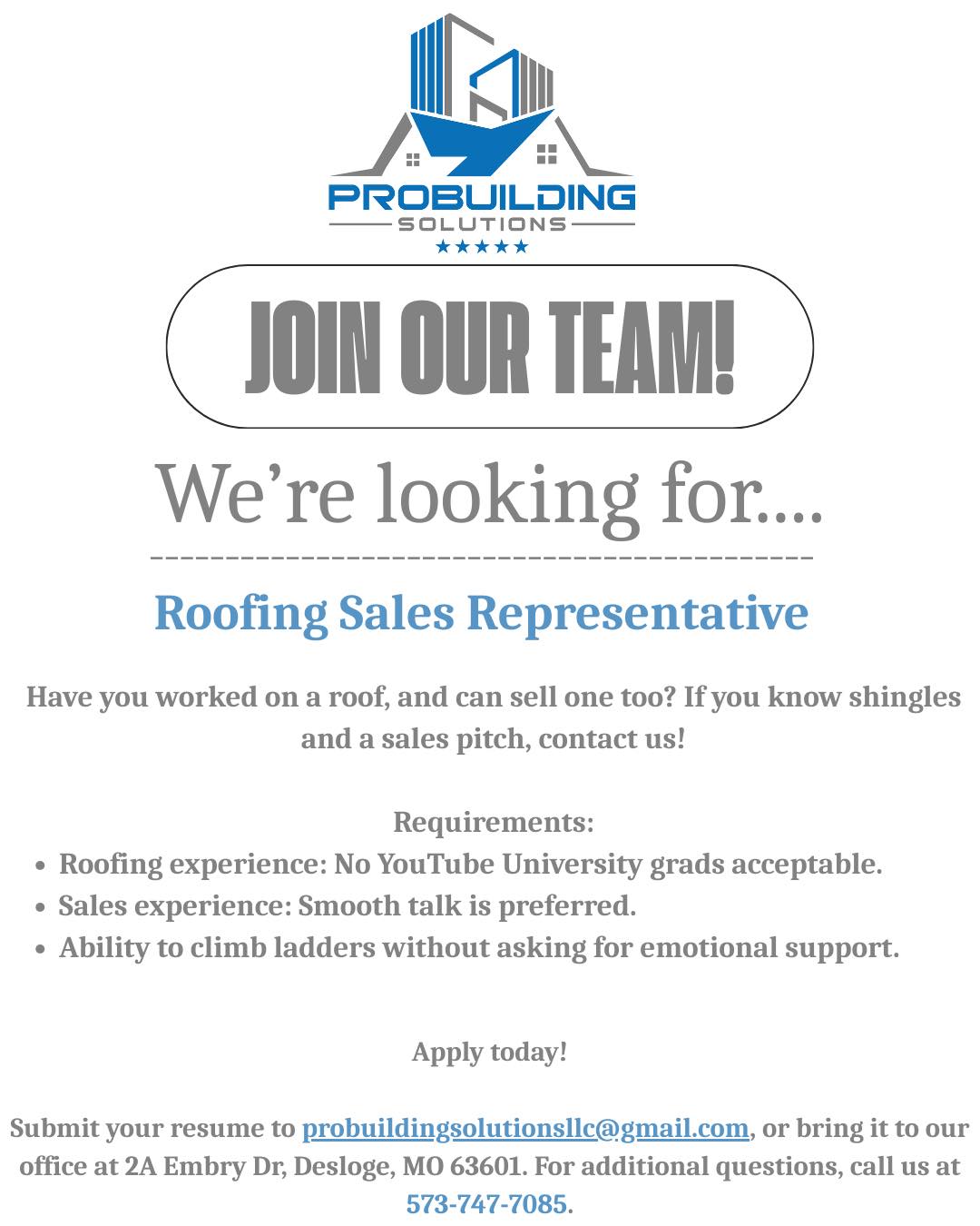 Pro Building Solutions | Desloge MO
