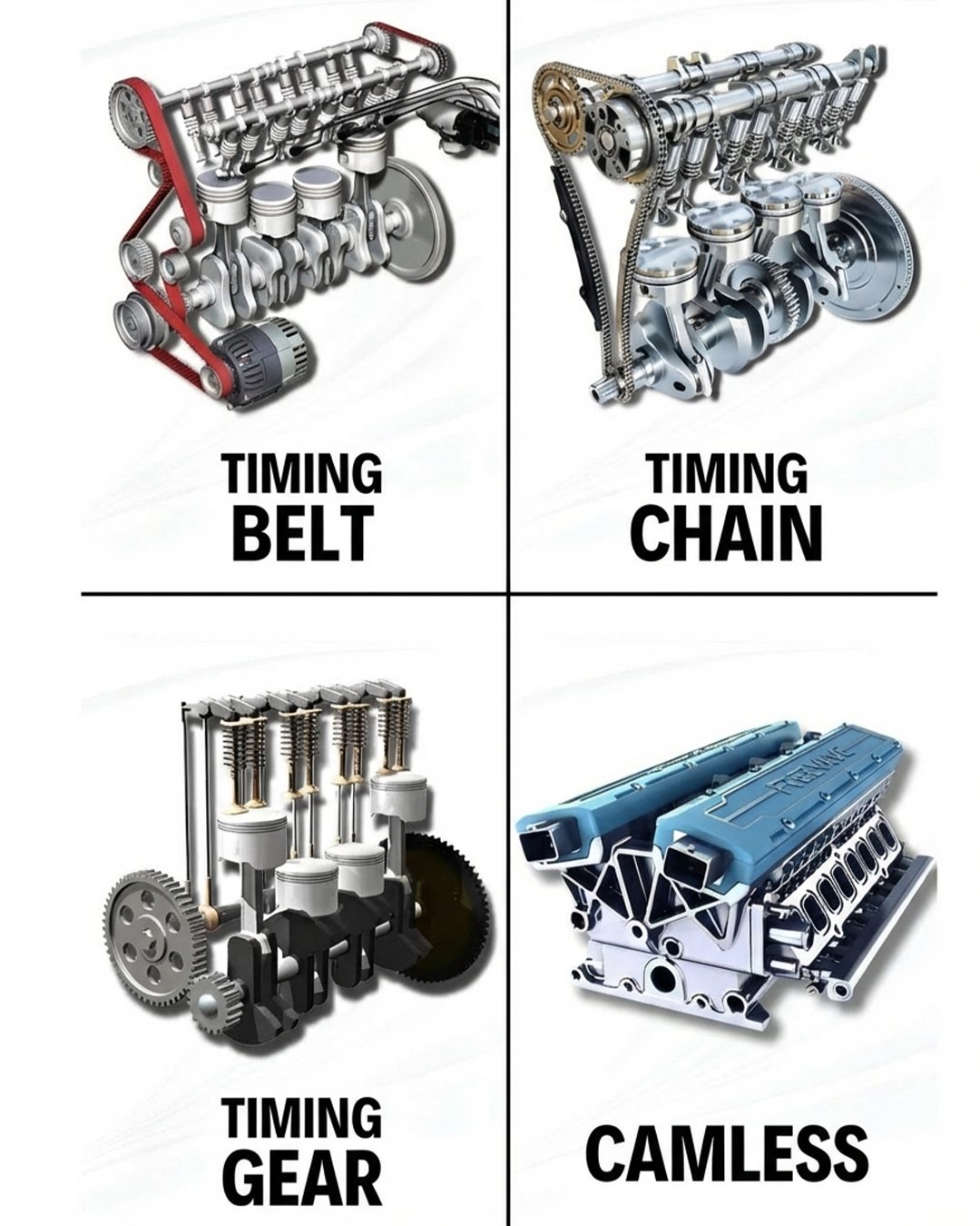 Motor Spins - Explore the four major types of engine... | Facebook
