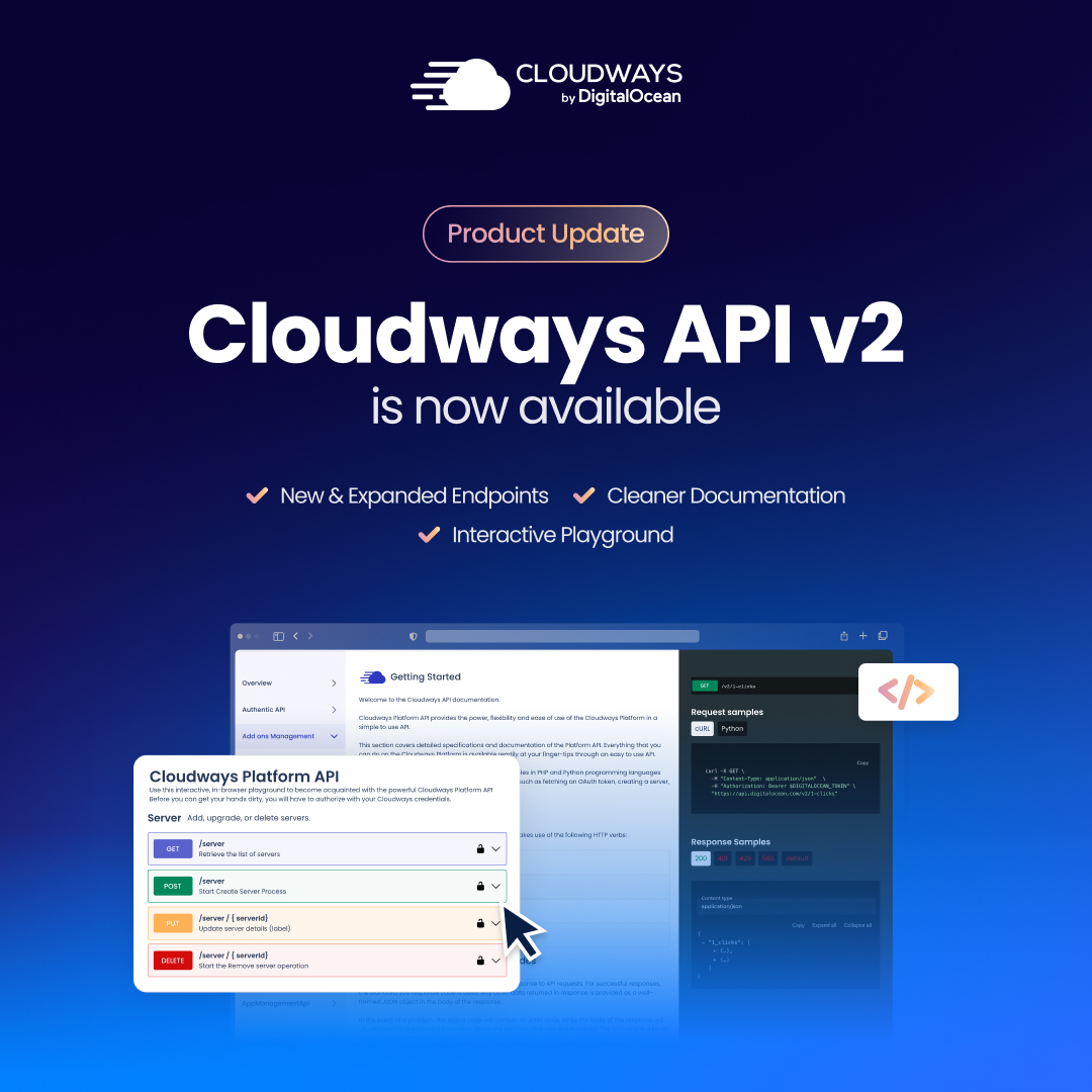 Cloudways - 📢 A new version of the Cloudways API is now... | Facebook
