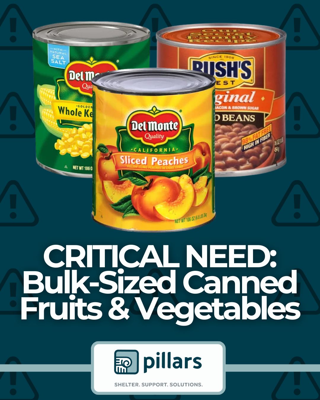 Pillars, - ⚠Pillars' shelters are running critically low on canned ...