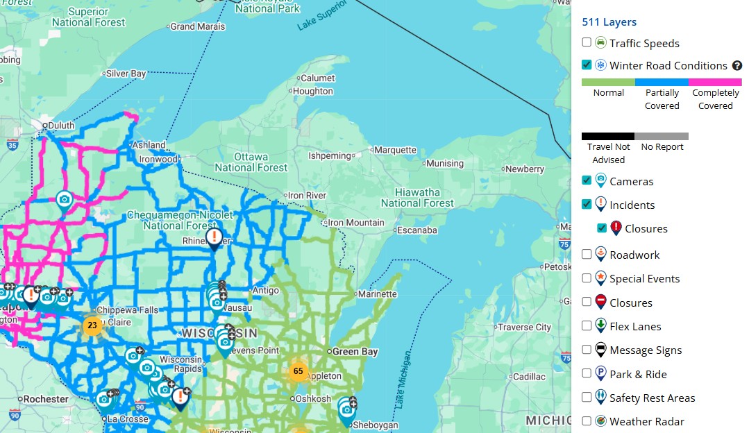 WSAW - #FirstAlert (12/28 @ 3:51 p.m.) Road conditions are starting to ...
