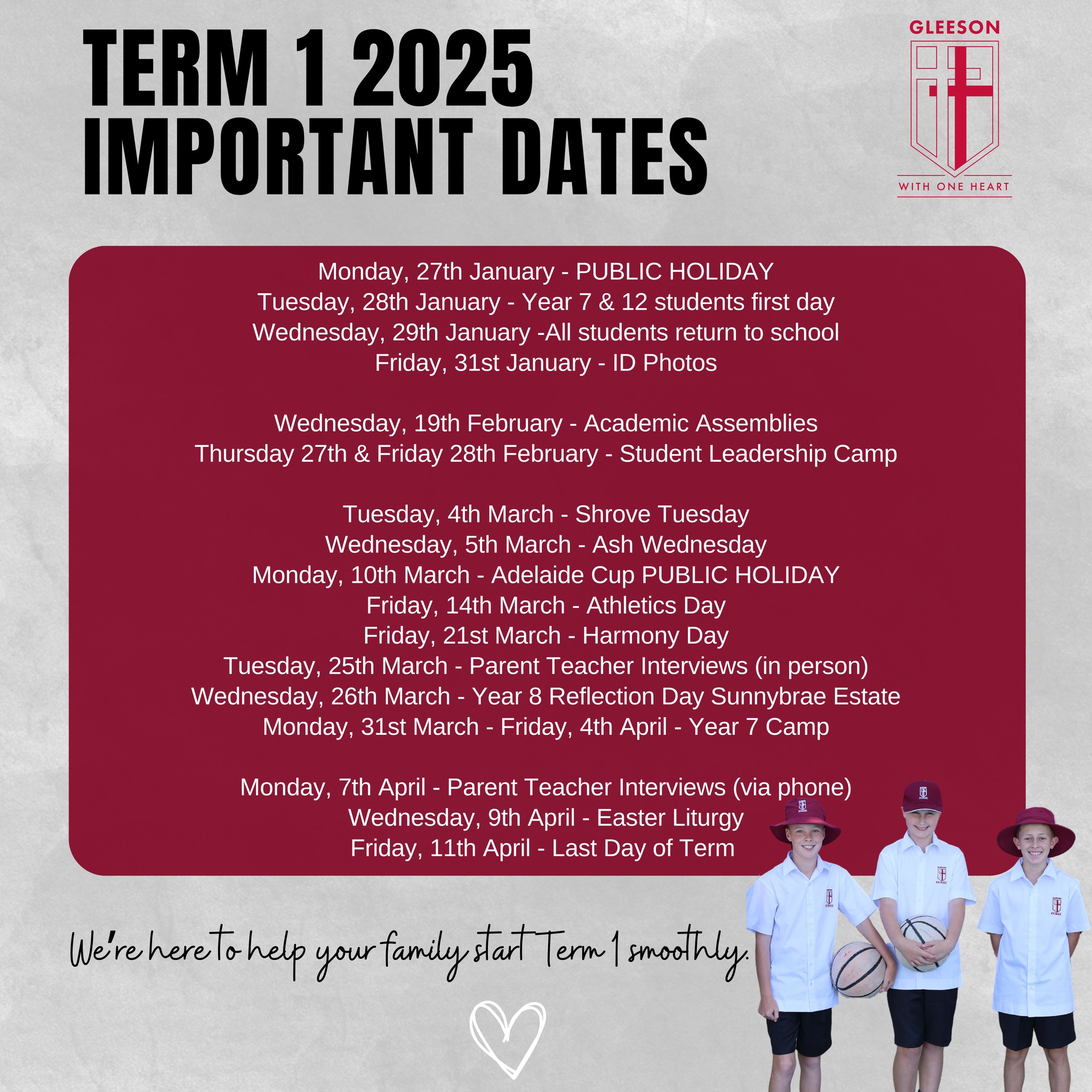 Gleeson College - 📢 The countdown is on! With just one... | Facebook