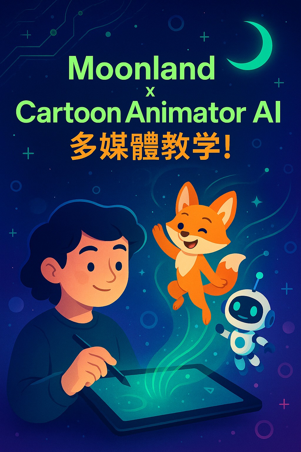 神奕教育有限公司 - 🎬 【Moonland x Cartoon Animator AI 多媒體教學！】 🚀... | Facebook