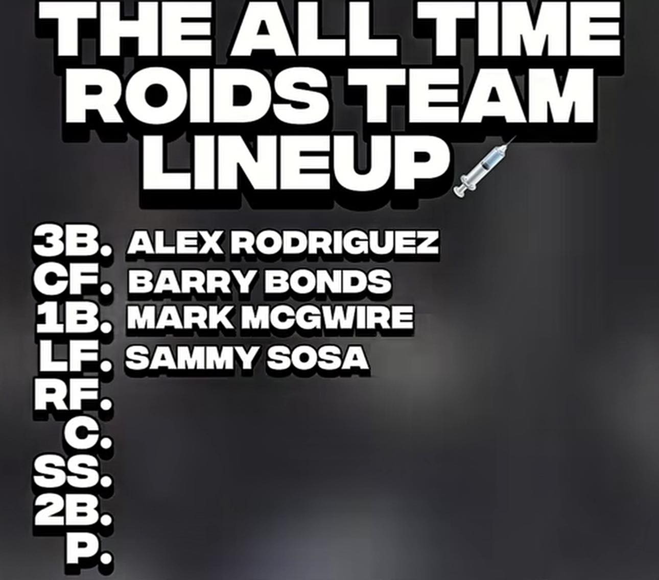 We - Finish the lineup card…….. | Facebook