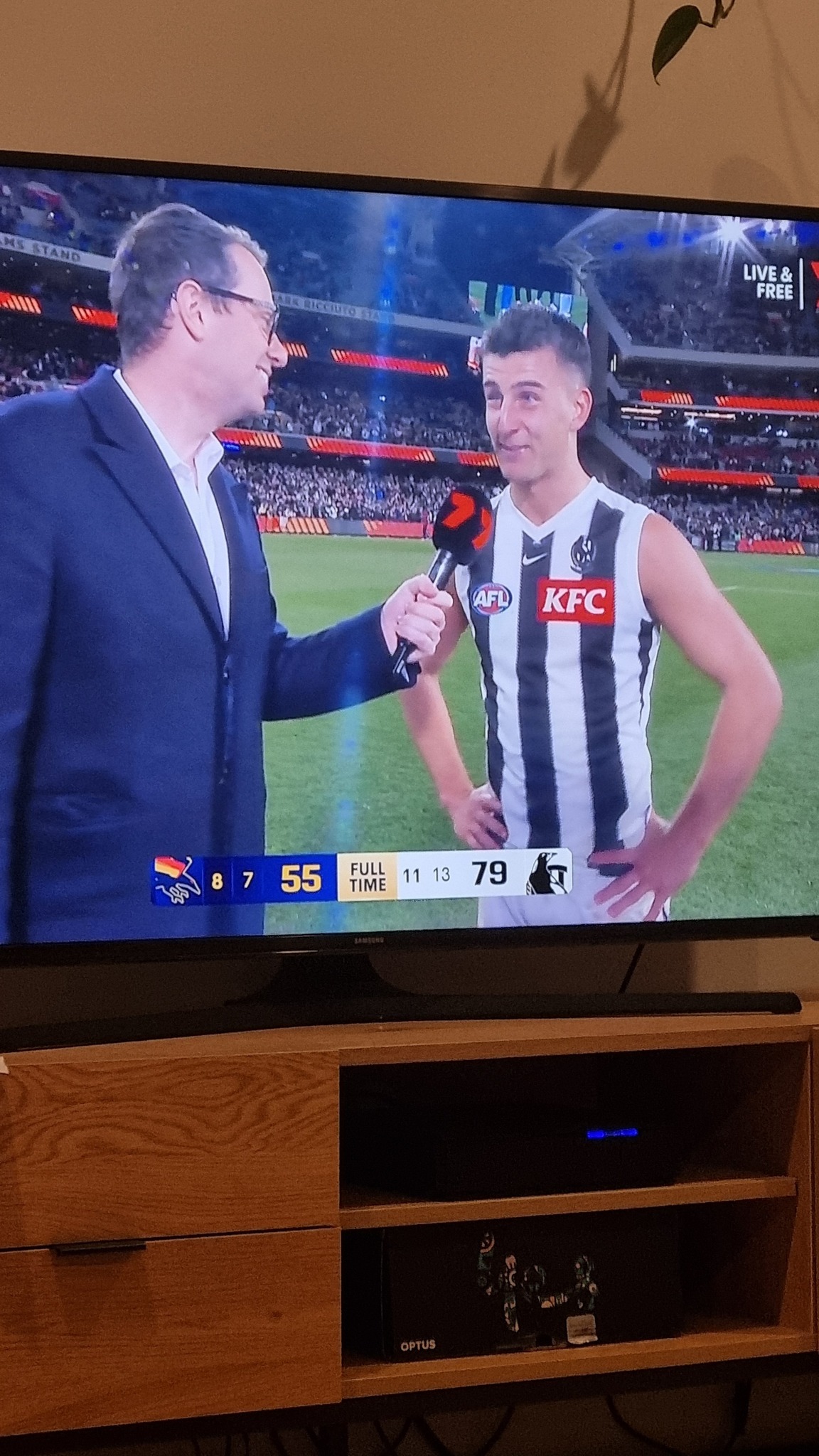 Daicos just dropped the F bomb on live... - Footy Card Guide | Facebook