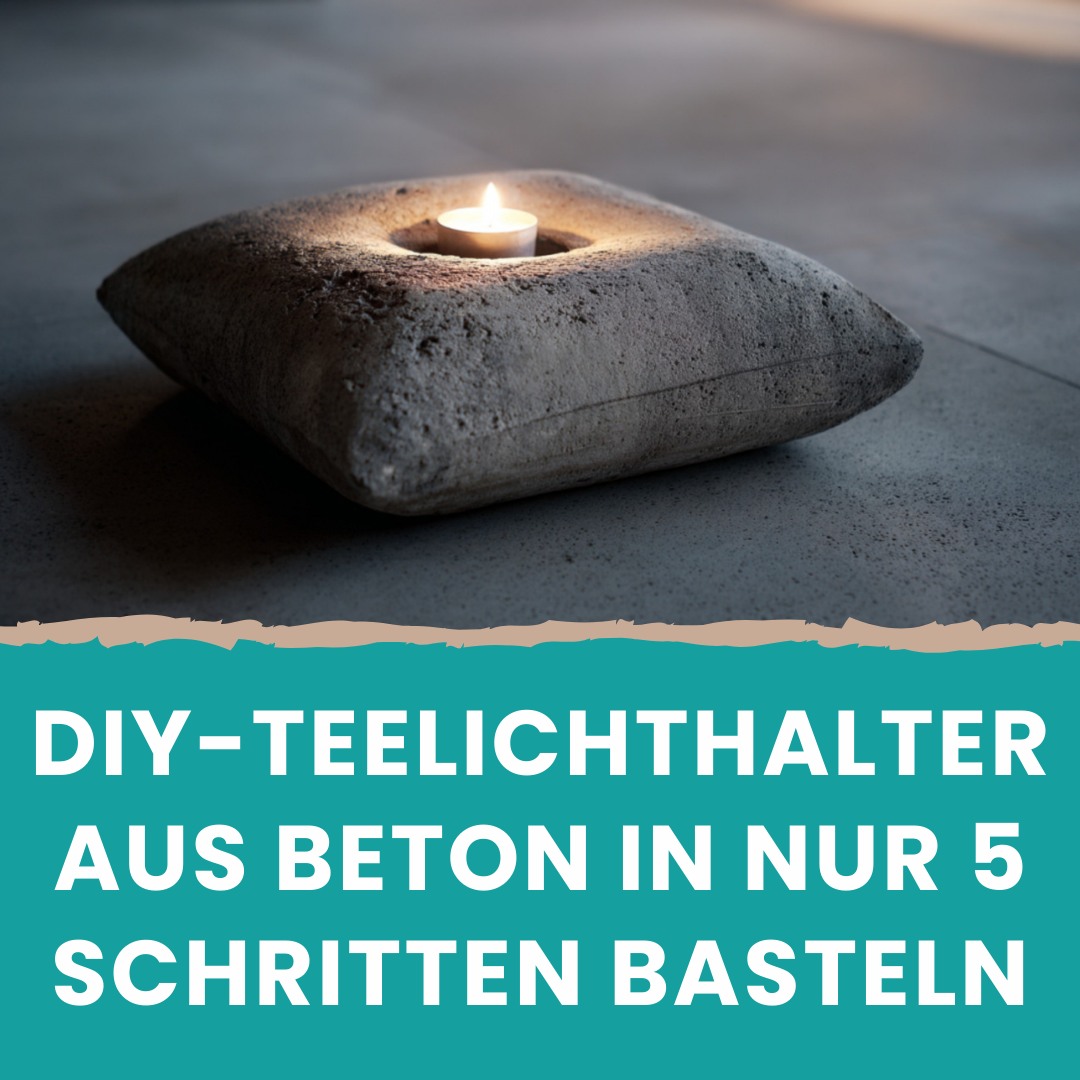 DIY-Teelichthalter aus Beton 👉 https://www.genialetricks.de/teelichthalter -aus-beton-a-a/63741678996405 👈