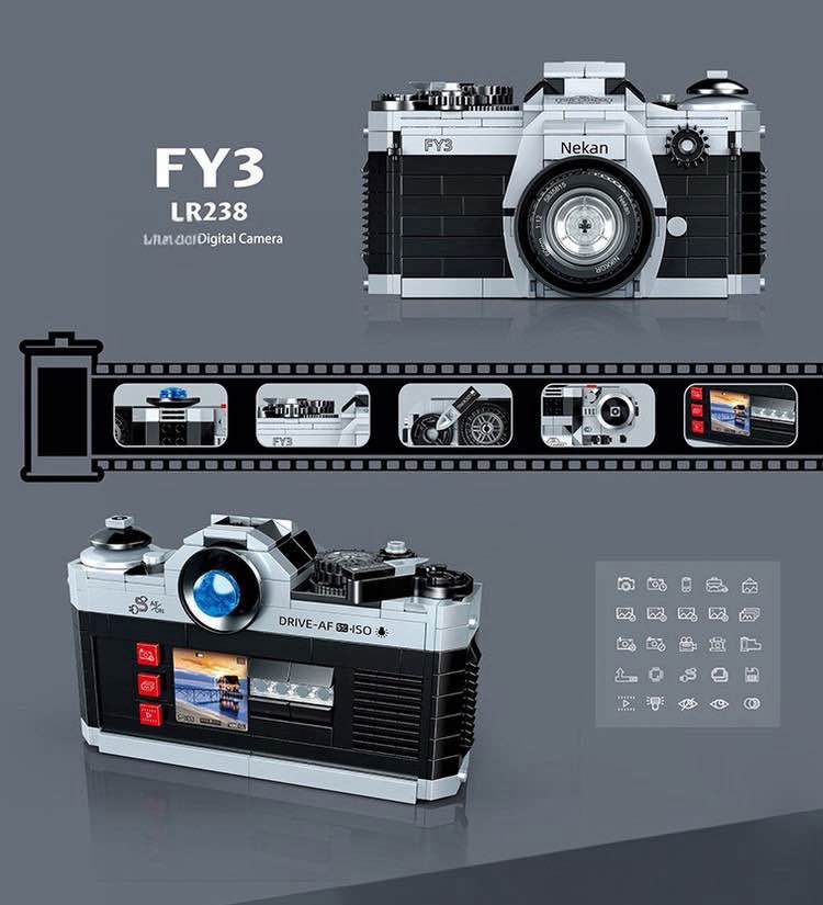 Vintage camera building block set 📷- 405 pcs - Building Blocks ...