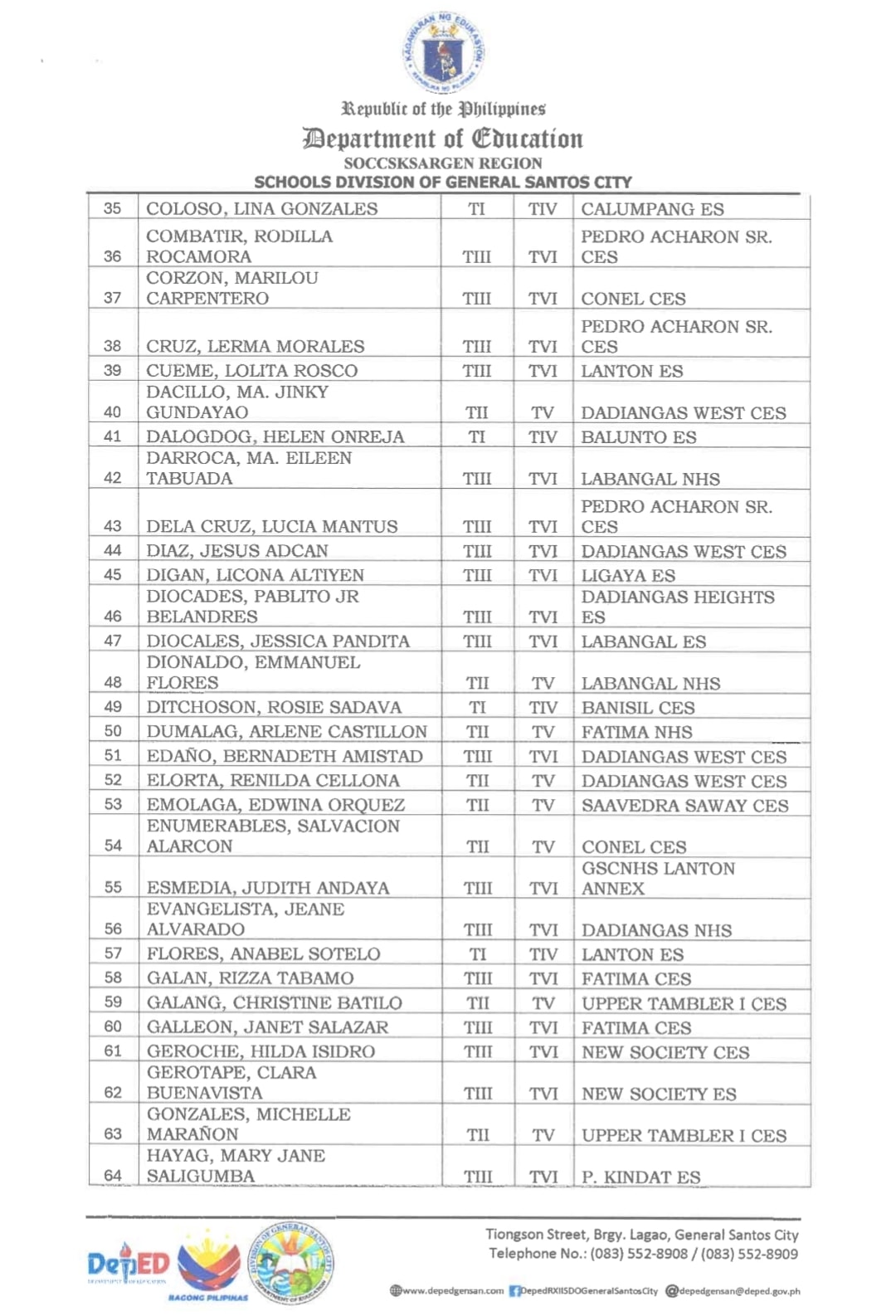 DepEd Tayo Labangal ES | General Santos City