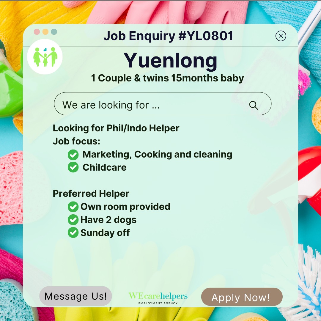WEcarehelpers Domestic Helpers Agency 家傭軒僱傭中心 - Connecting Helpers 外傭連線 ...