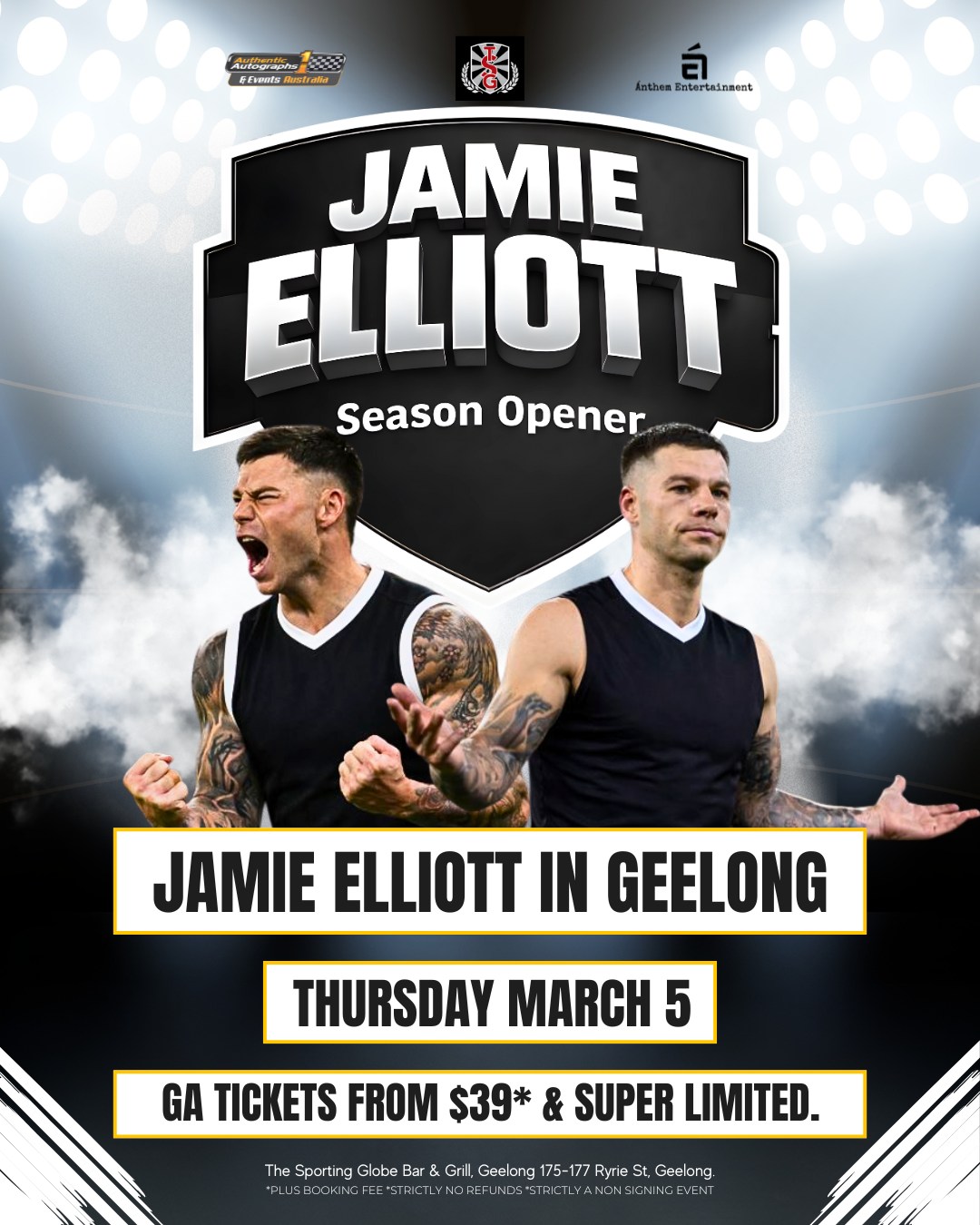 Authentic - 🔥 Pies Fans! JAMIE ELLIOTT - LIVE & UNCENSORED at The ...
