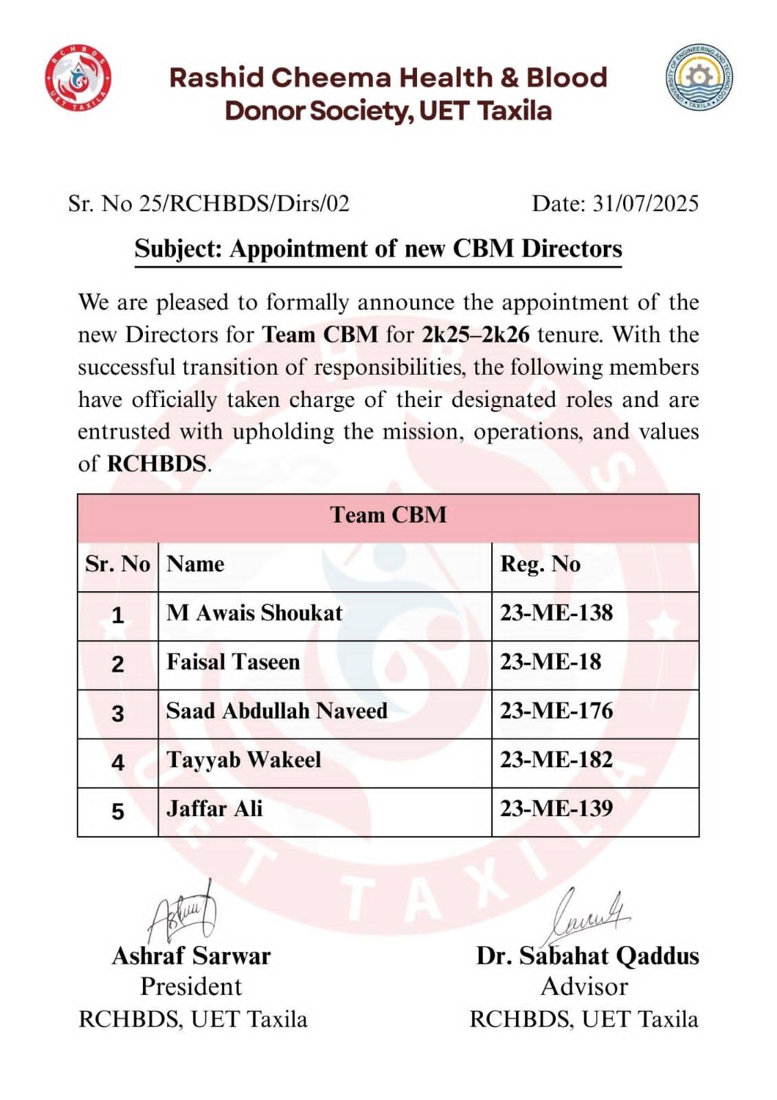 Rashid Cheema Health & Blood Donor's Society | Wah