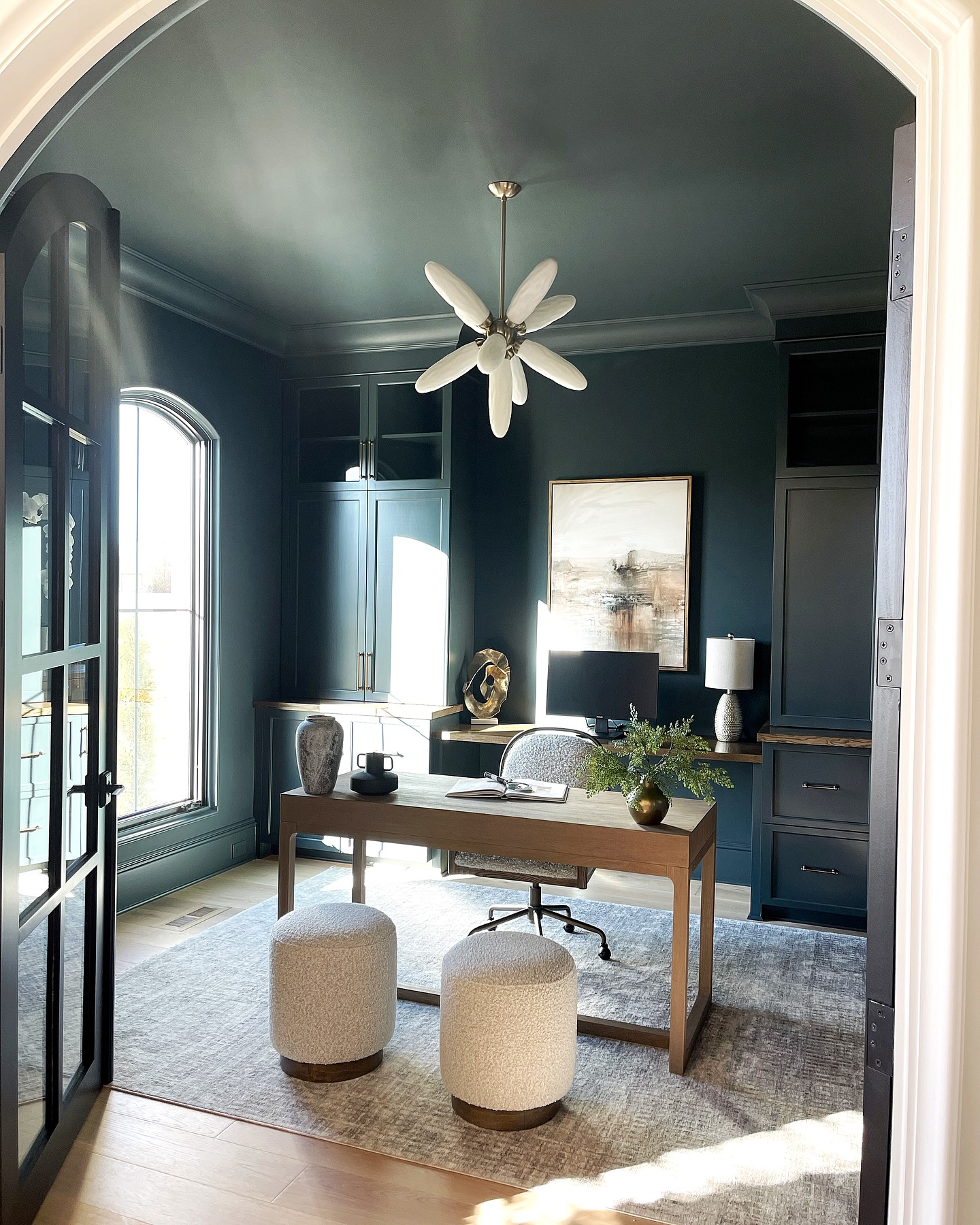 Handley - Drenched in this beautiful blue-green from Benjamin Moore ...