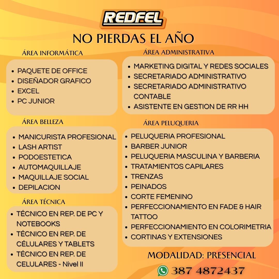 Redfel Cursos | Salta