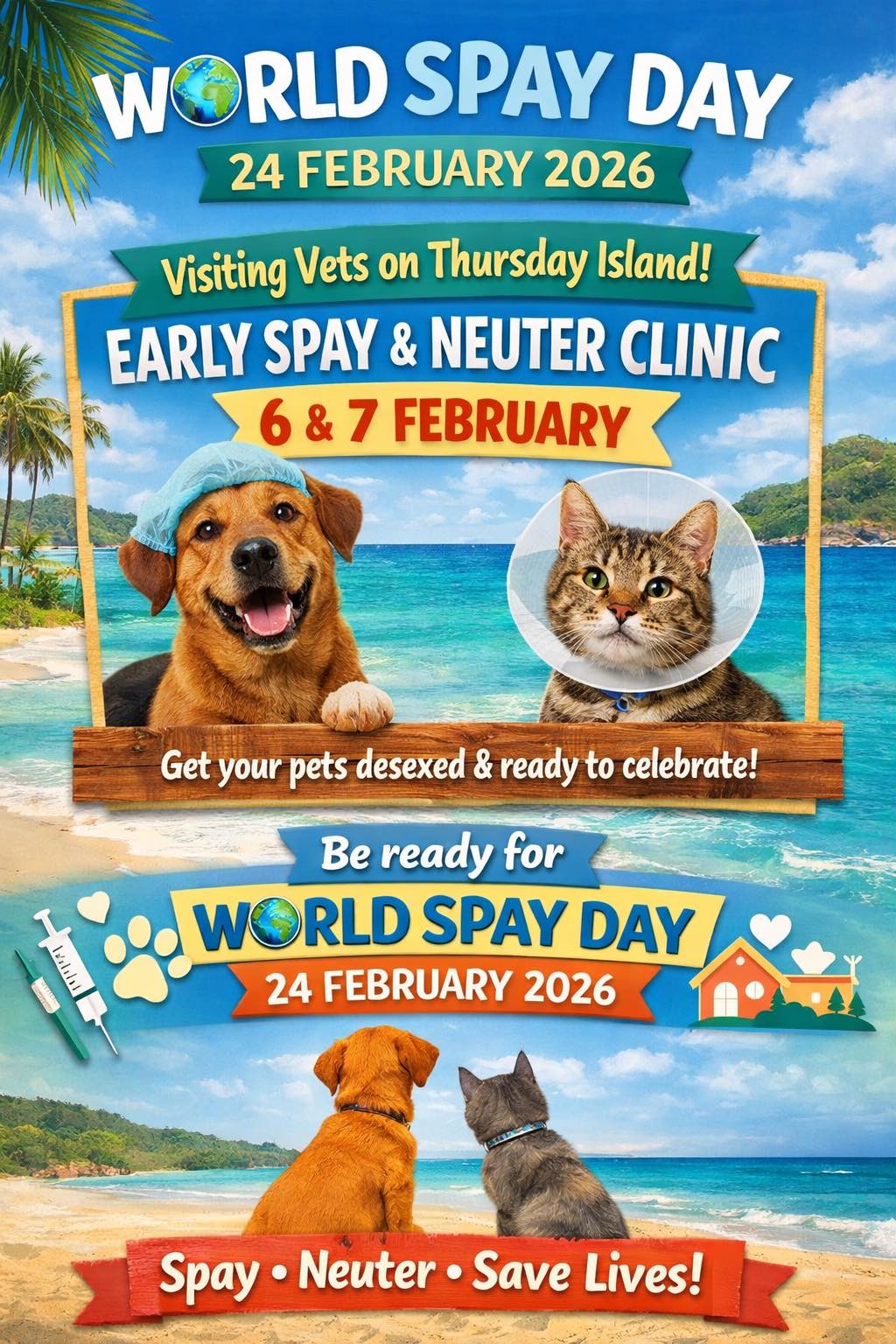 Thursday - 🌍🐾 World spay day – 24 February 2026 🐾🌍 World Spay Day is ...