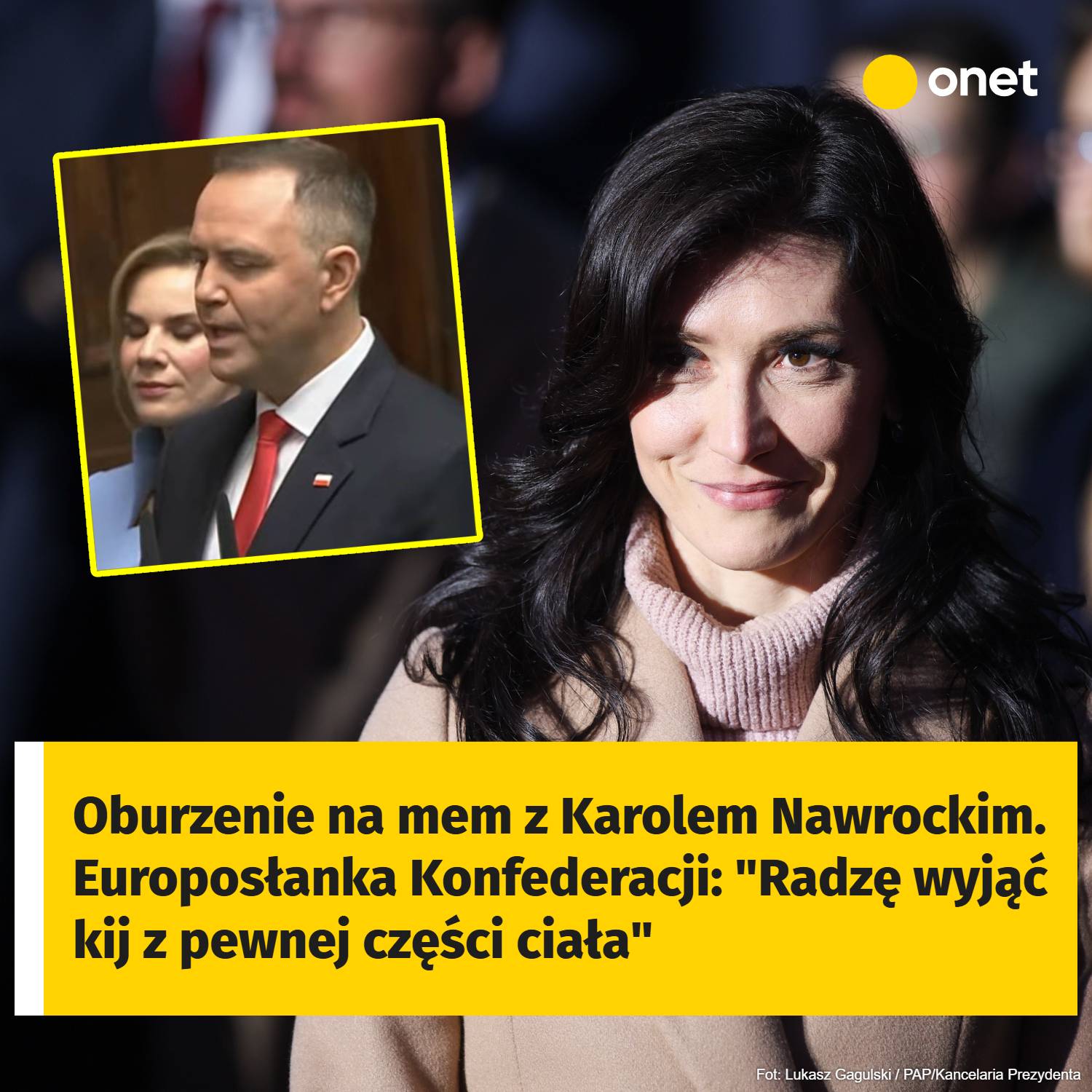 Onet - Chodzi o mem, jaki zamieściła Kancelaria Sławomira Mentzena ...