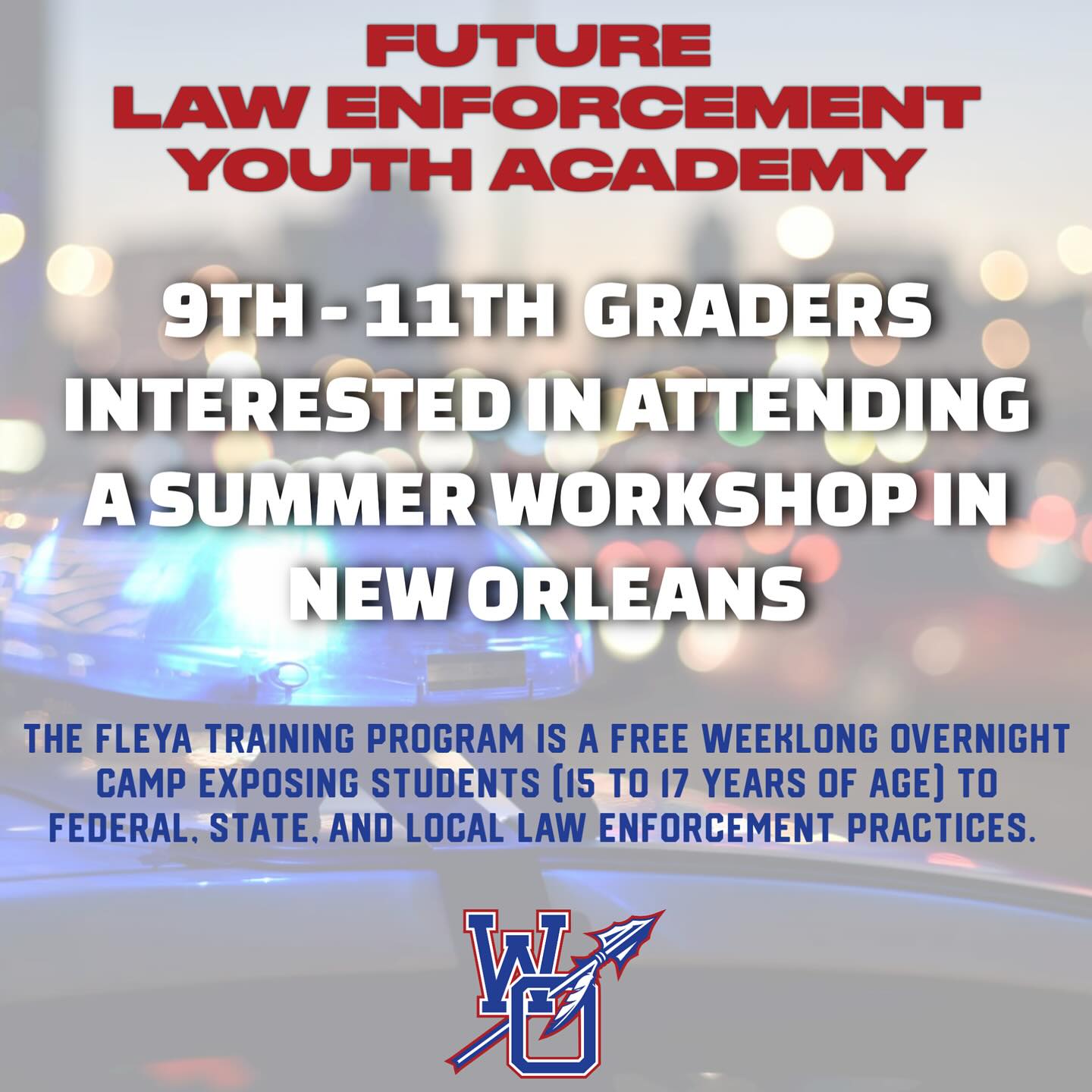 West - The FLEYA training program is a FREE weeklong overnight camp ...