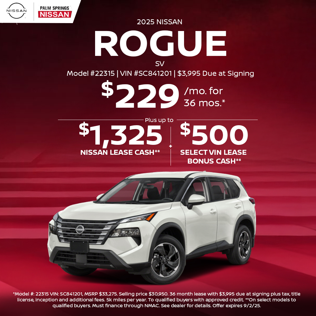 Palm - Adventure calls with the 2025 Nissan ROGUE SV 🚙 Lease for $229 ...