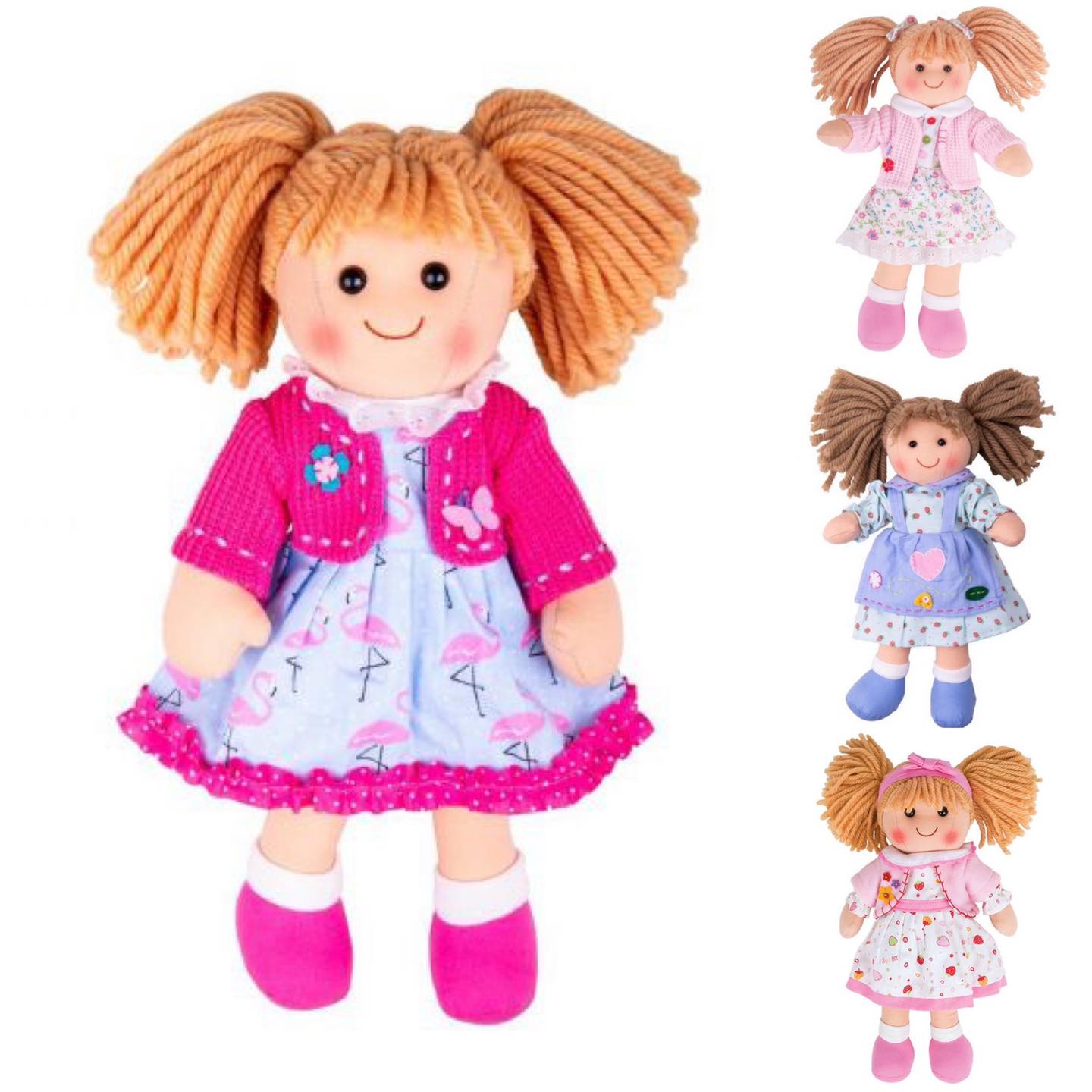 Bigjigs Toys Látková panenka Melody 34 cm - Panenky a miminka