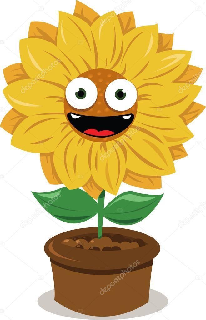 Caricatura De Girasol 612x612