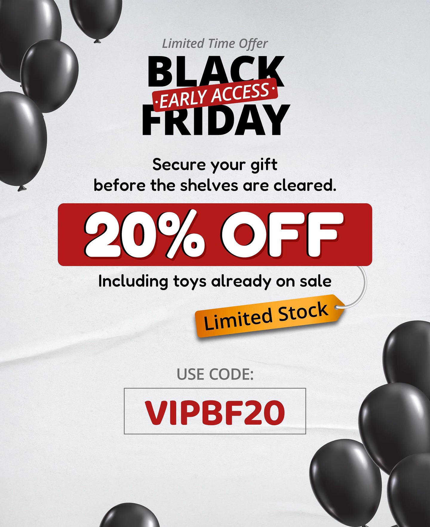 書 Limited-Time Sale (Until Friday) For a limited time, save 20% off any single item. Valid until 10