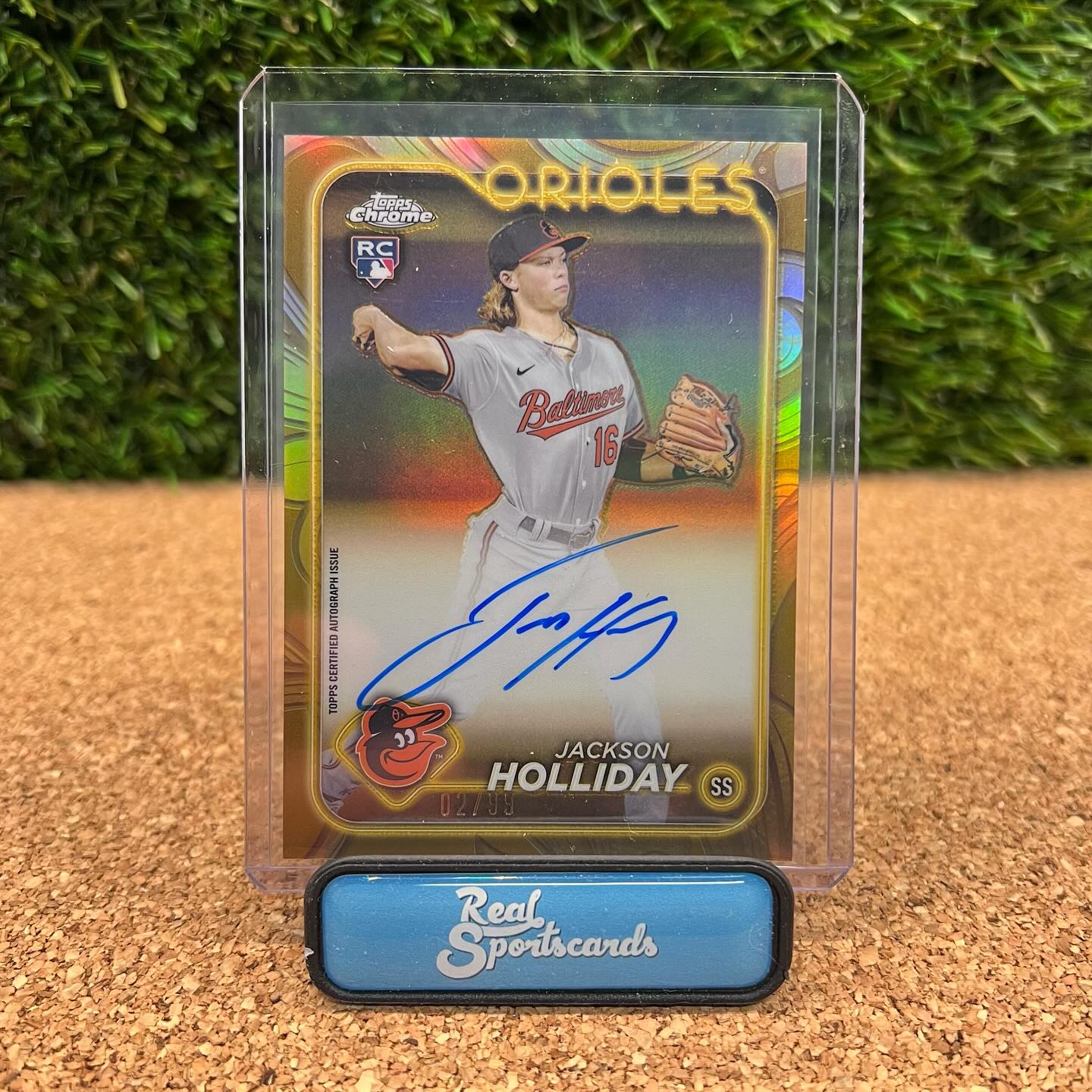 ?HAPPY HOLLIDAYS? 2024 Topps Finest Jackson Holliday Rare 