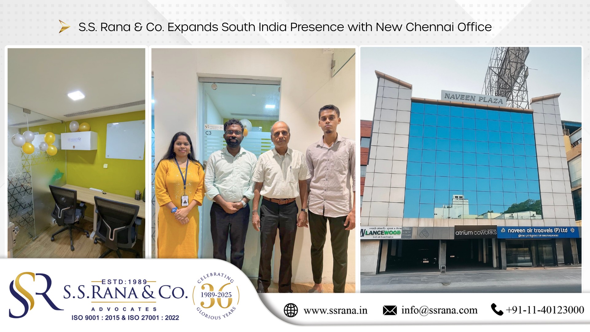 SSRana & Co - SSRana & Co. Expands South India Presence... | Facebook
