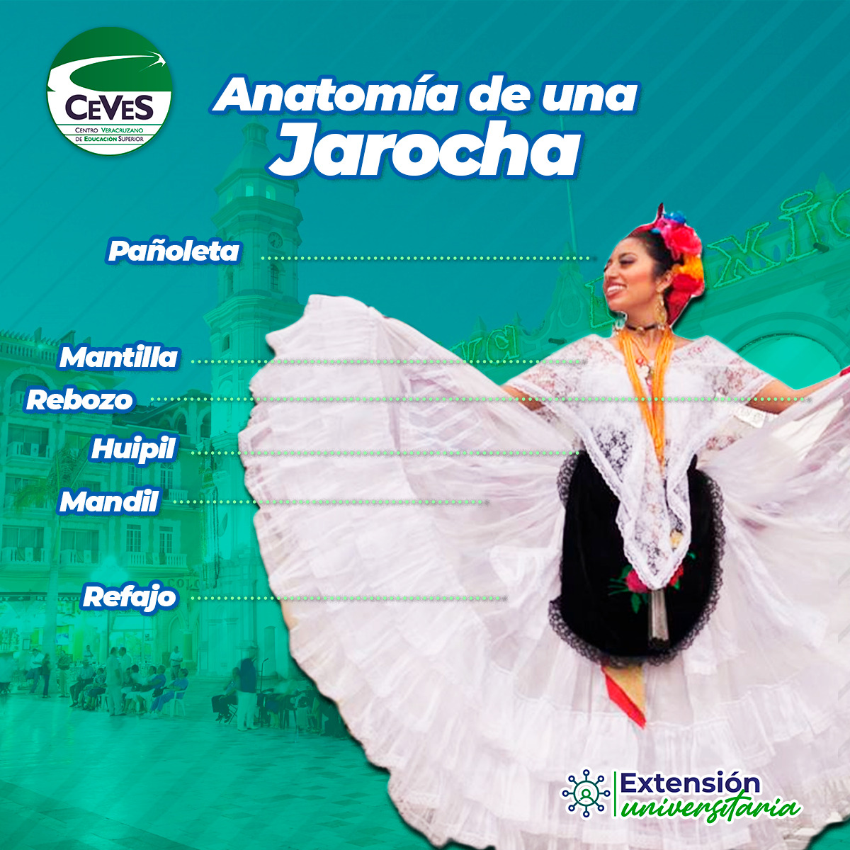 Universidad - 👗 ¡Descubre la anatomía del traje típico jarocho! 👗 Más ...