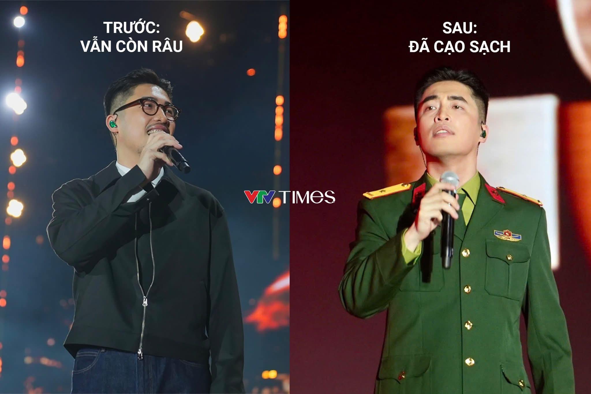 Weibo - Ngay sau phần trình diễn riêng, Vũ. đã vội vàng cạo râu trong ...