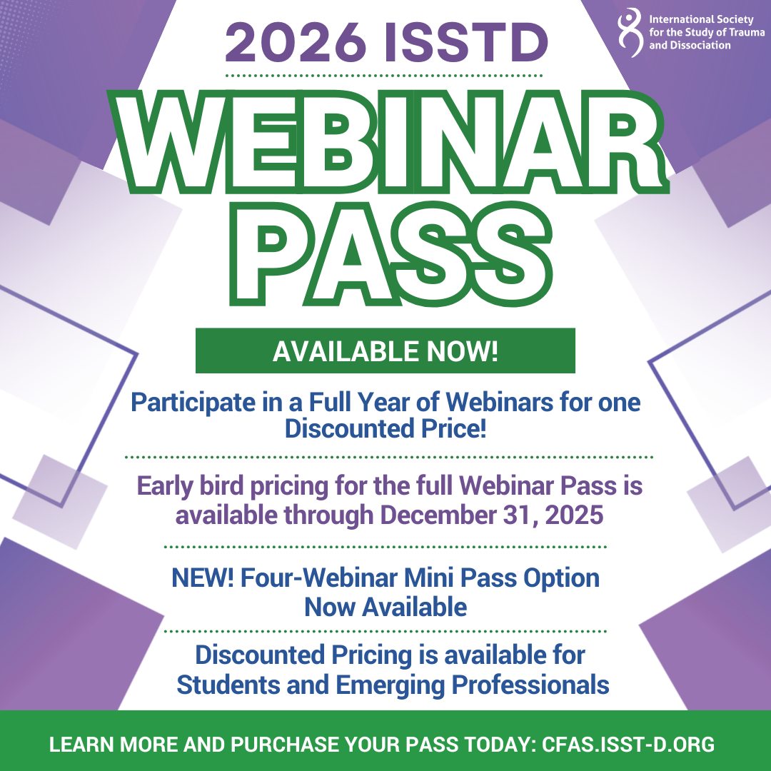 The 2026 ISSTD Webinar Pass is now available! This pass is designed to ...