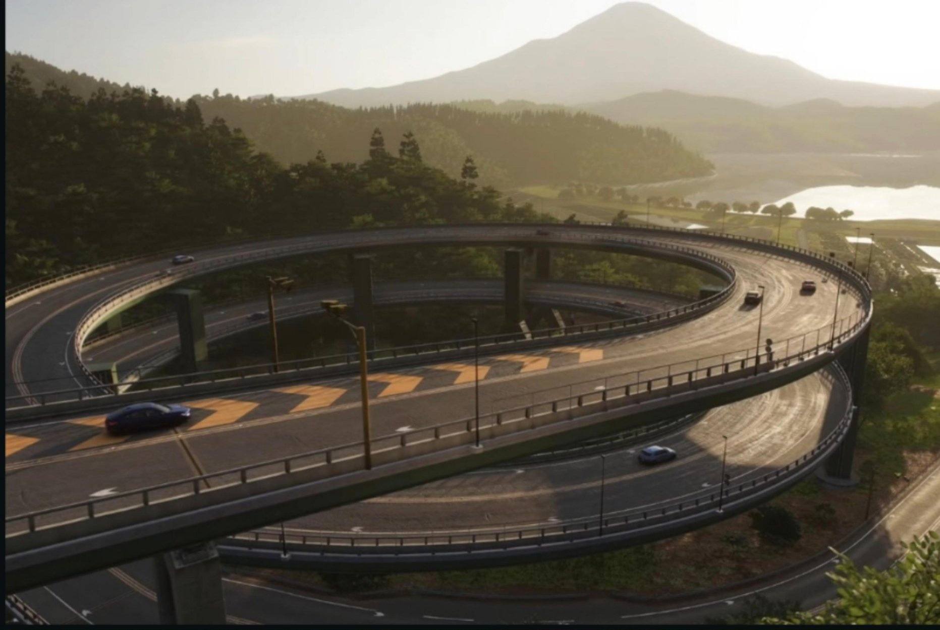 Forza Horizon 6 vs real life Kawazu-Nanadaru loop bridge