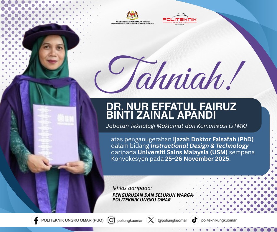 POLITEKNIK - Setinggi-tinggi tahniah dan penghargaan diucapkan kepada ...