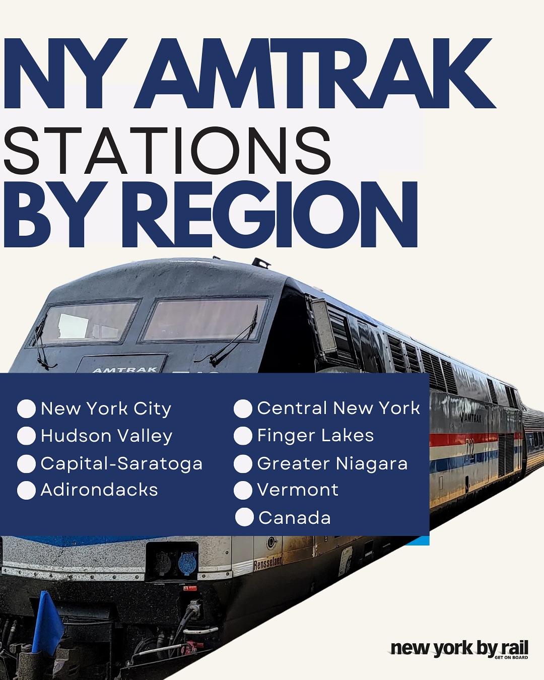 🚉 Your guide to Amtrak stations across... - New York By Rail | Facebook