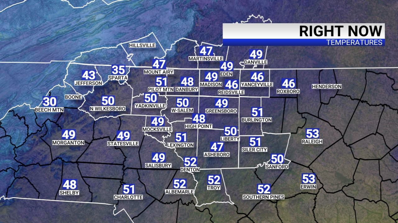 FOX - Here are your lunchtime temperatures from the FOX8 MAX Weather ...