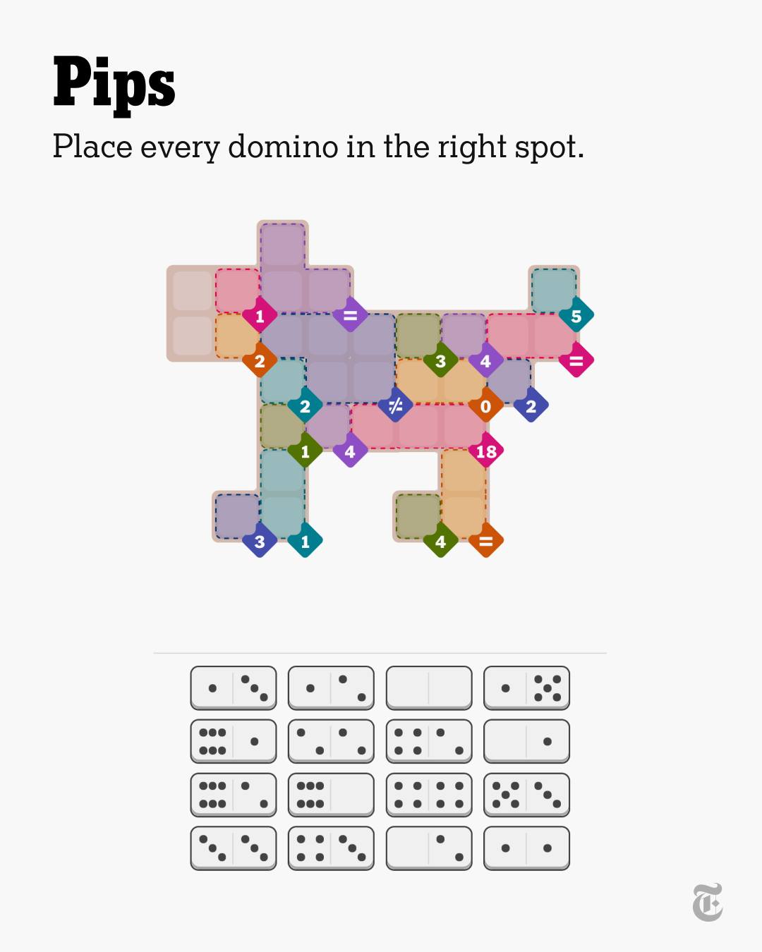 Pips is a logic puzzle where players... - The New York Times | Facebook