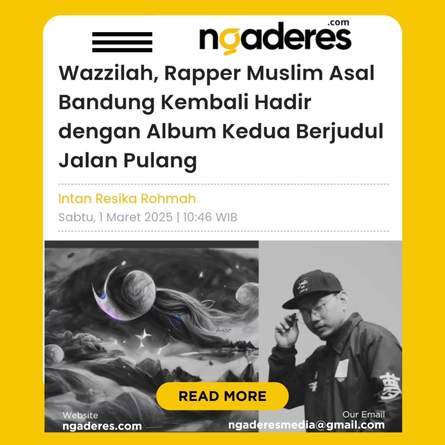 Ngaderes.com - ngaderes.com - Rapper muslim asal Bandung, Wazzilah ...