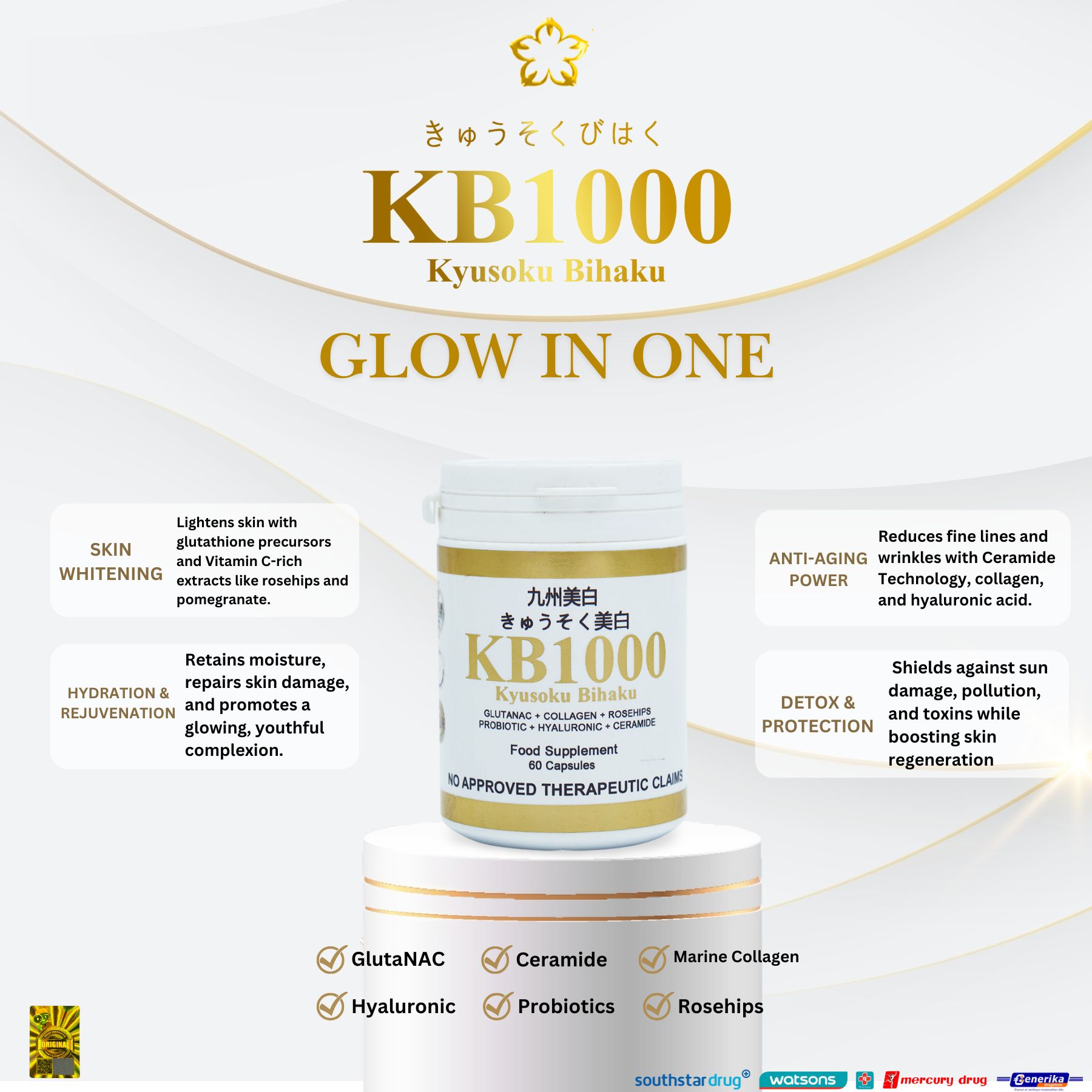 kb glutathione capsule price mercury drug Skin Whitening Brand Glutathione therapy for brighter, subscription-15 Size:Value Pack -(30 Tablets)